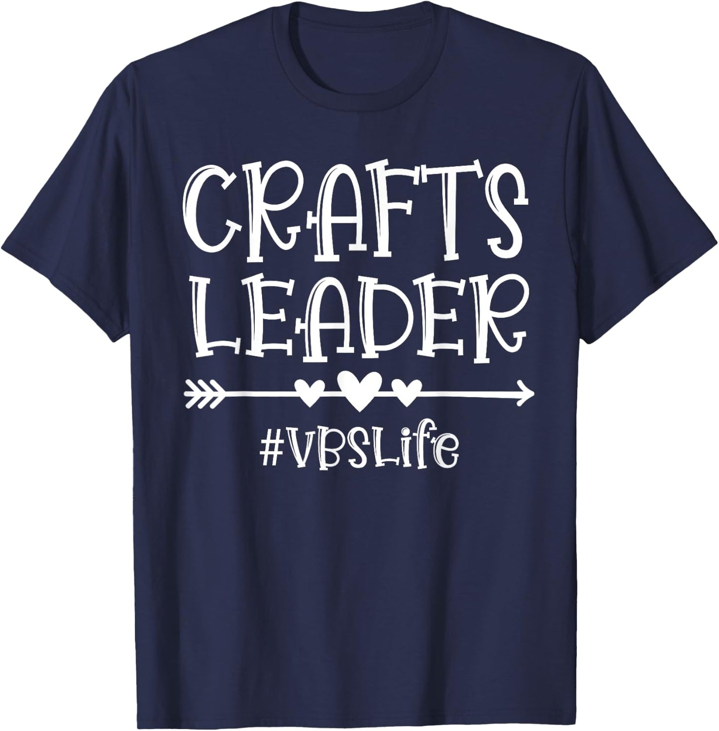 Crafts Leader VBS Squad A Bible School Sunday Group Matching T-Shirt - T-Shirt | Navy