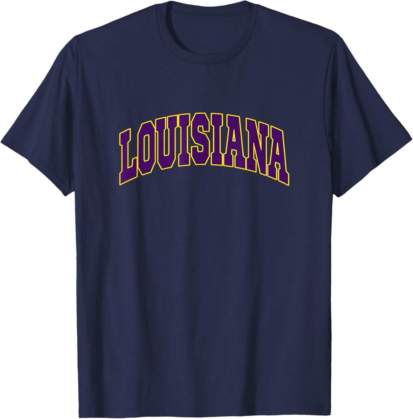 Louisiana - Throwback Design - Classic T-Shirt - T-Shirt | Navy