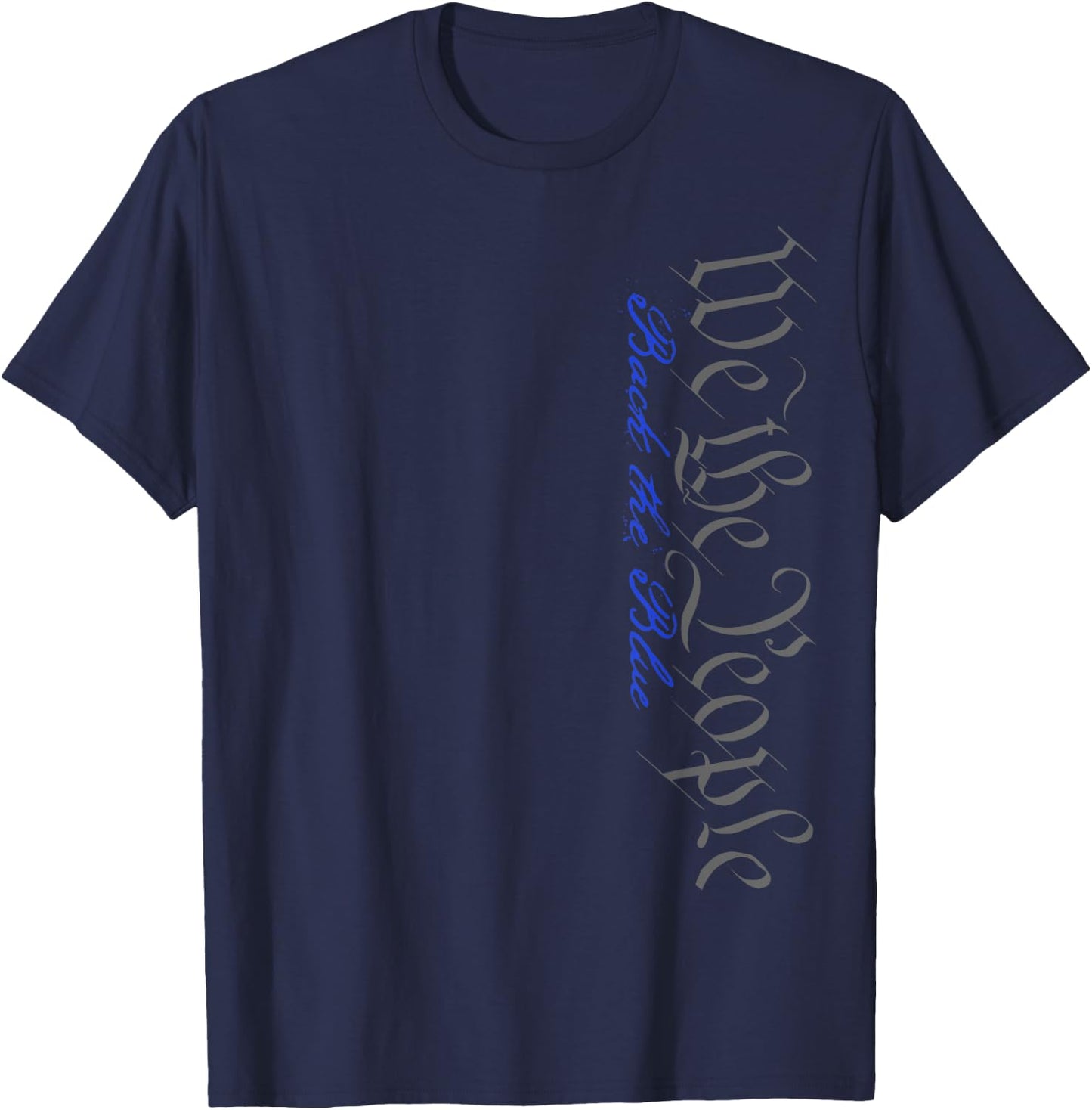 We The People: Back The Blue T-Shirt - T-Shirt | Navy
