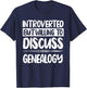 Genealogist Family Research Historian Lineage Genealogy Tree T-Shirt - T-Shirt | Navy