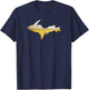 BEER Upper Peninsula Michigan UP Yooper 906 T-Shirt - T-Shirt | Navy
