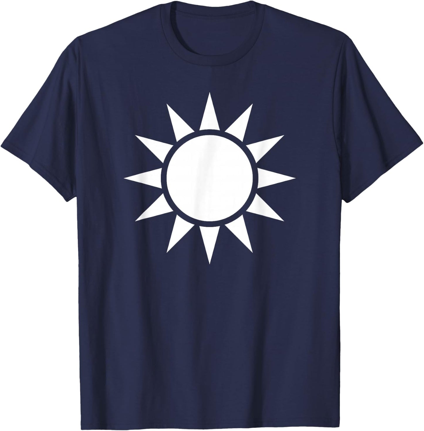 Taiwan Sun Symbol Flag Seal Roc T-Shirt - T-Shirt | Navy