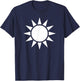 Taiwan Sun Symbol Flag Seal Roc T-Shirt - T-Shirt | Navy
