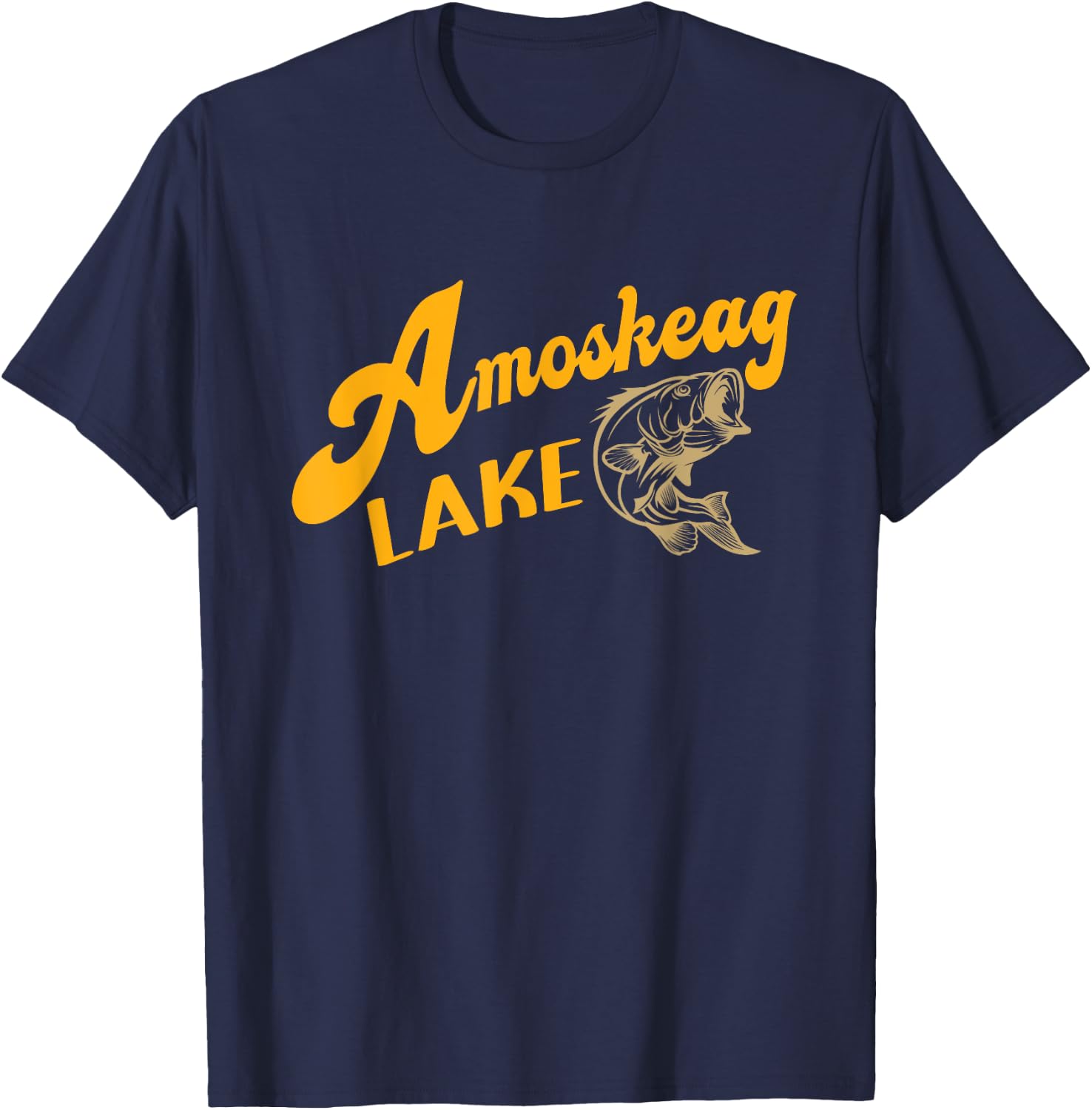 Amoskeag Lake Shirt Chebacco Lake Grown T-Shirt - T-Shirt | Navy