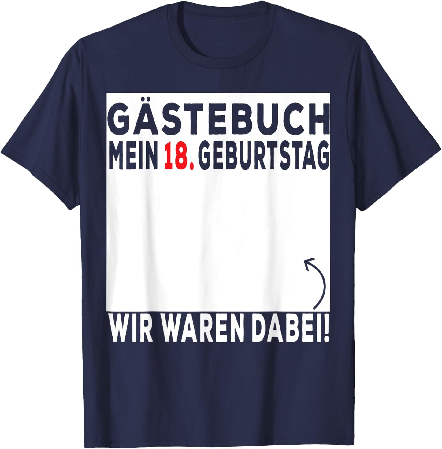 18th Birthday, 18 geburtstag männer, 18 geburtstag frauen T-Shirt - T-Shirt | Navy