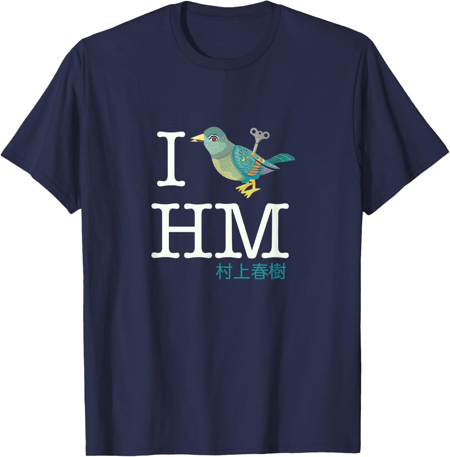 I Wind Up Bird Haruki Murakami T-Shirt - T-Shirt | Navy