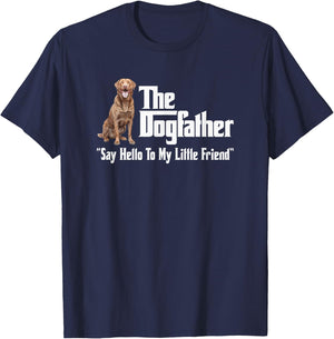 The Chesapeake Bay Retriever Dogfather T-Shirt - T-Shirt | Navy