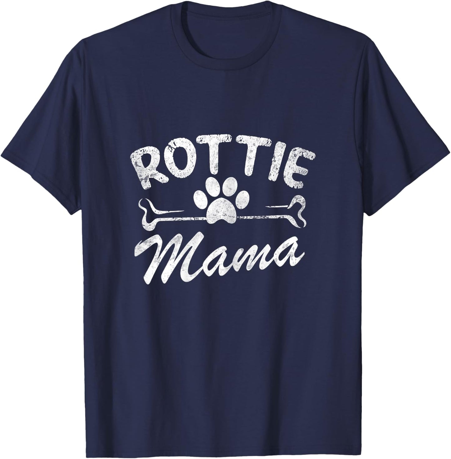 Rotti Mama Best Rottweiler Dog Owner Mom Ever Mother Day T-Shirt - T-Shirt | Navy