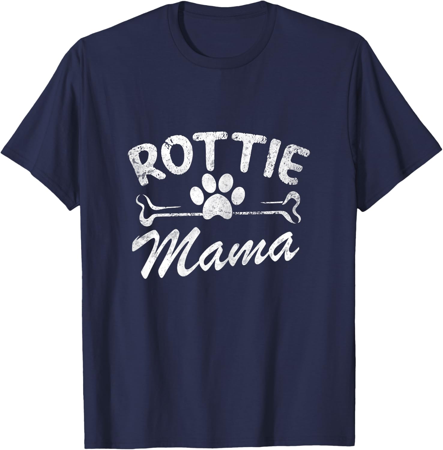Rotti Mama Best Rottweiler Dog Owner Mom Ever Mother Day T-Shirt - T-Shirt | Navy
