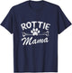 Rotti Mama Best Rottweiler Dog Owner Mom Ever Mother Day T-Shirt - T-Shirt | Navy