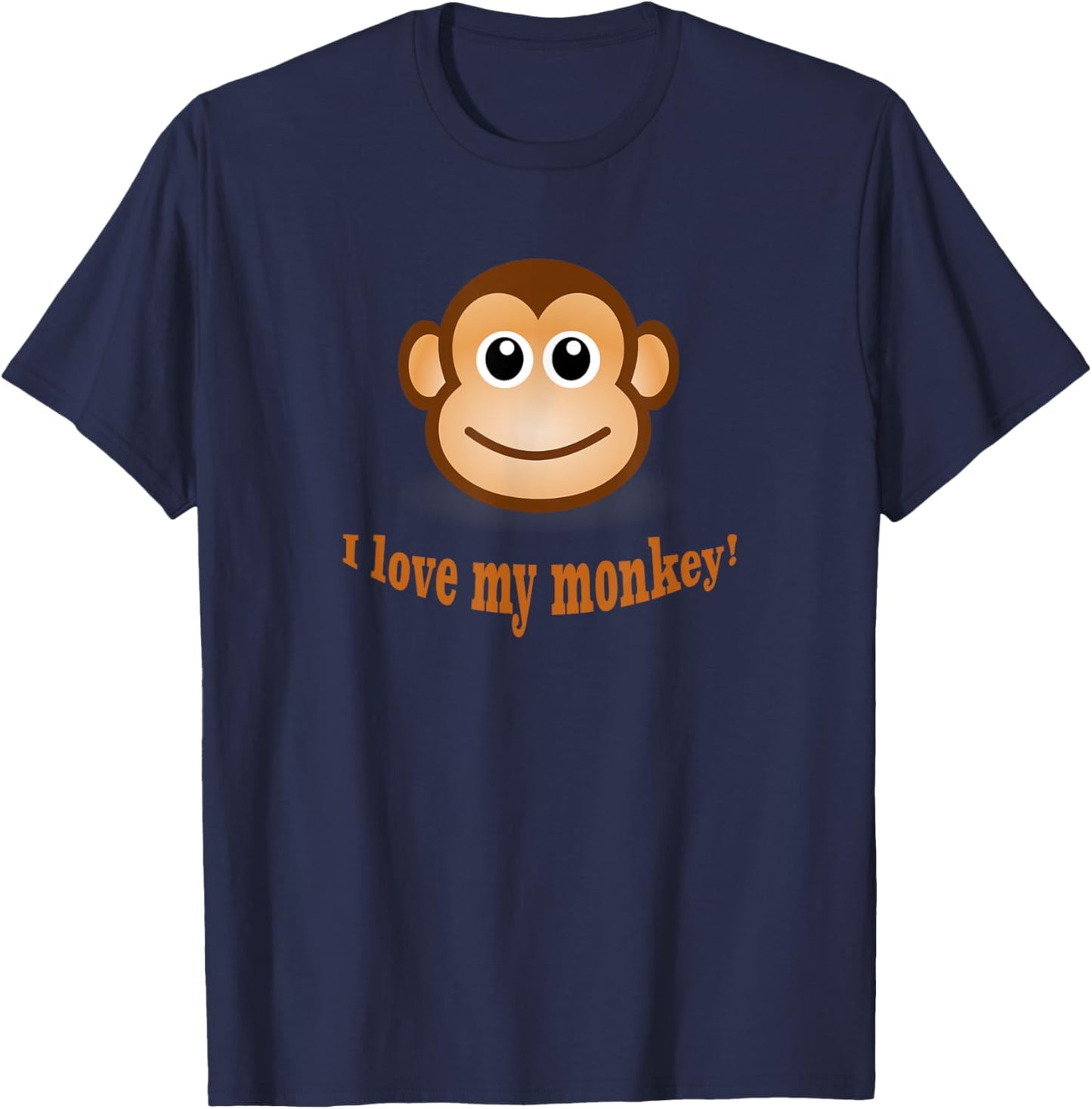 I Love My Monkey T-Shirt - T-Shirt | Navy