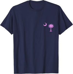 South Carolina Palmetto Moon SC Pride State Flag T-Shirt - T-Shirt | Navy