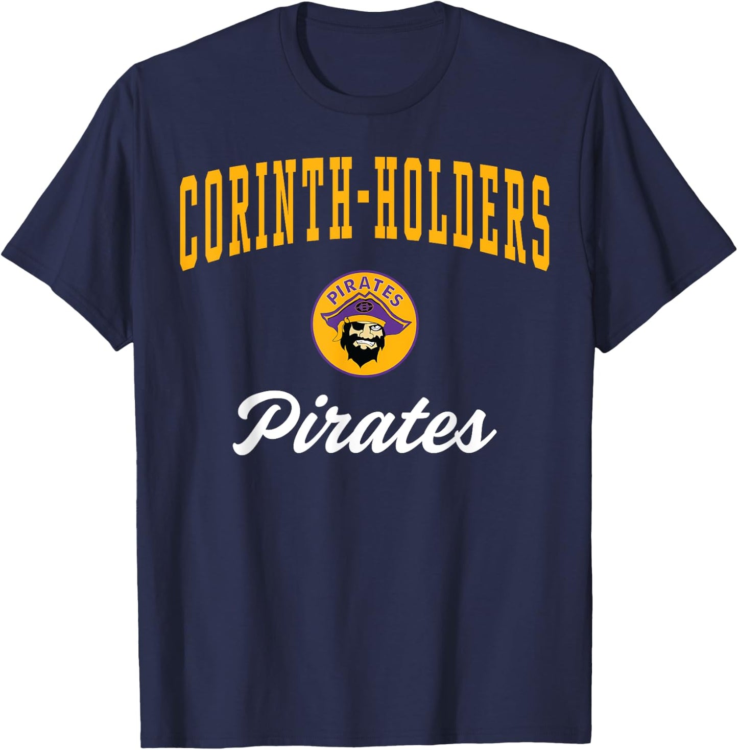 Corinth-Holders High School Pirates T-Shirt - T-Shirt | Navy