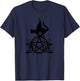 Triple Moon Witchcraft Shirts Winged Cat Moon Goddess Wicca T-Shirt - T-Shirt | Navy