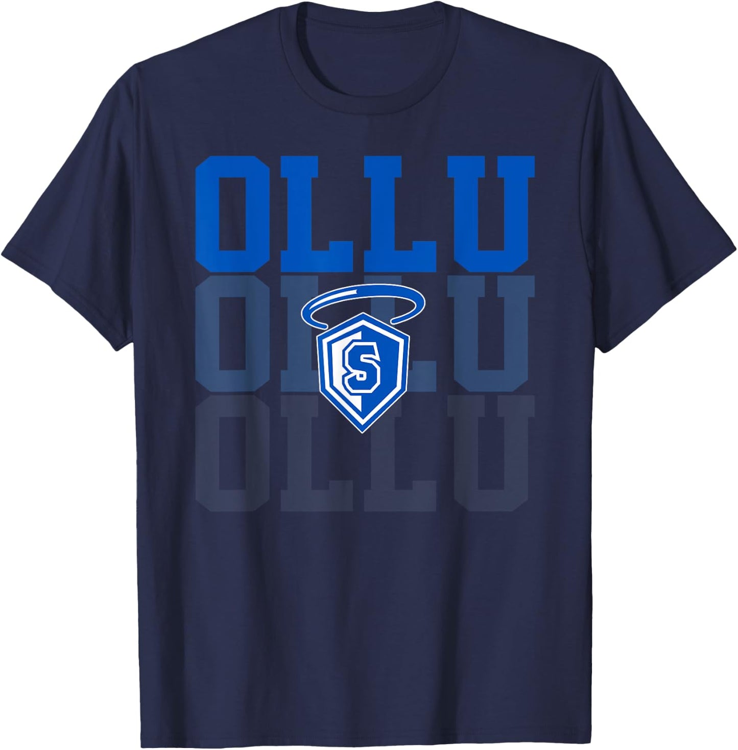 Our Lady of the Lake University Retro Vintage Sports T-Shirt - T-Shirt | Navy