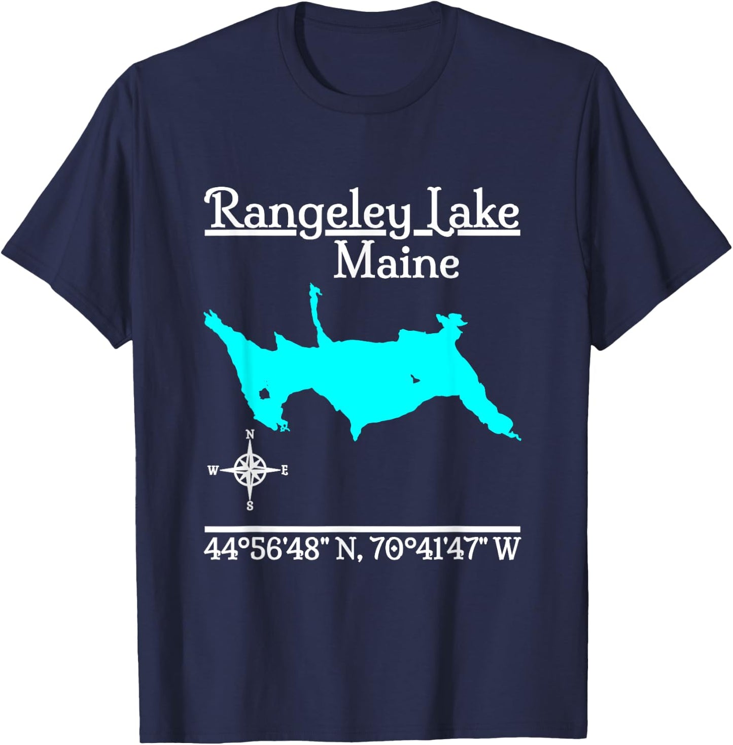 Rangeley Lake - Maine T-Shirt - T-Shirt | Navy