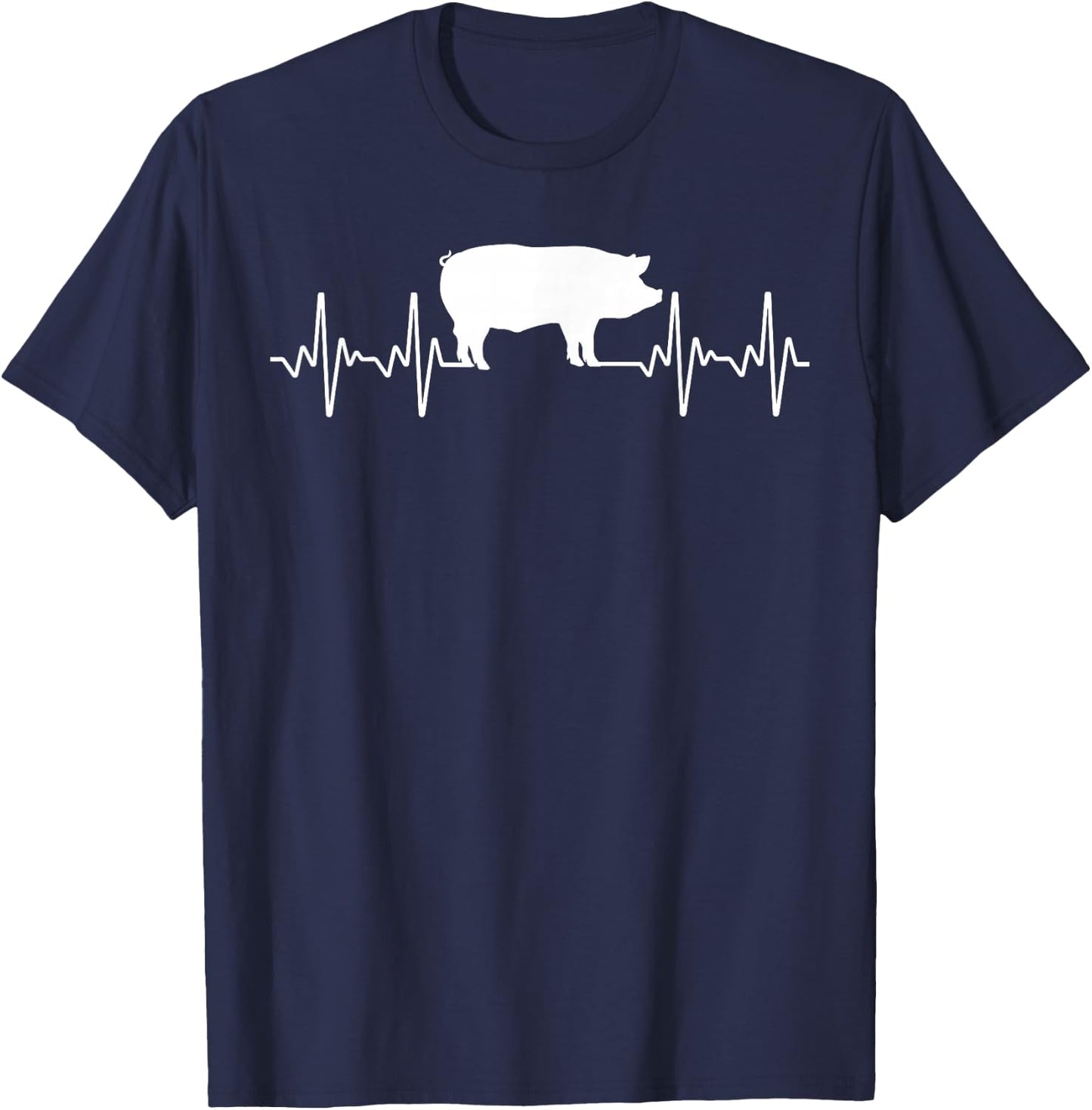 Cute Pig Design Women Kids Pig Farming Pig Lovers T-Shirt - T-Shirt | Navy