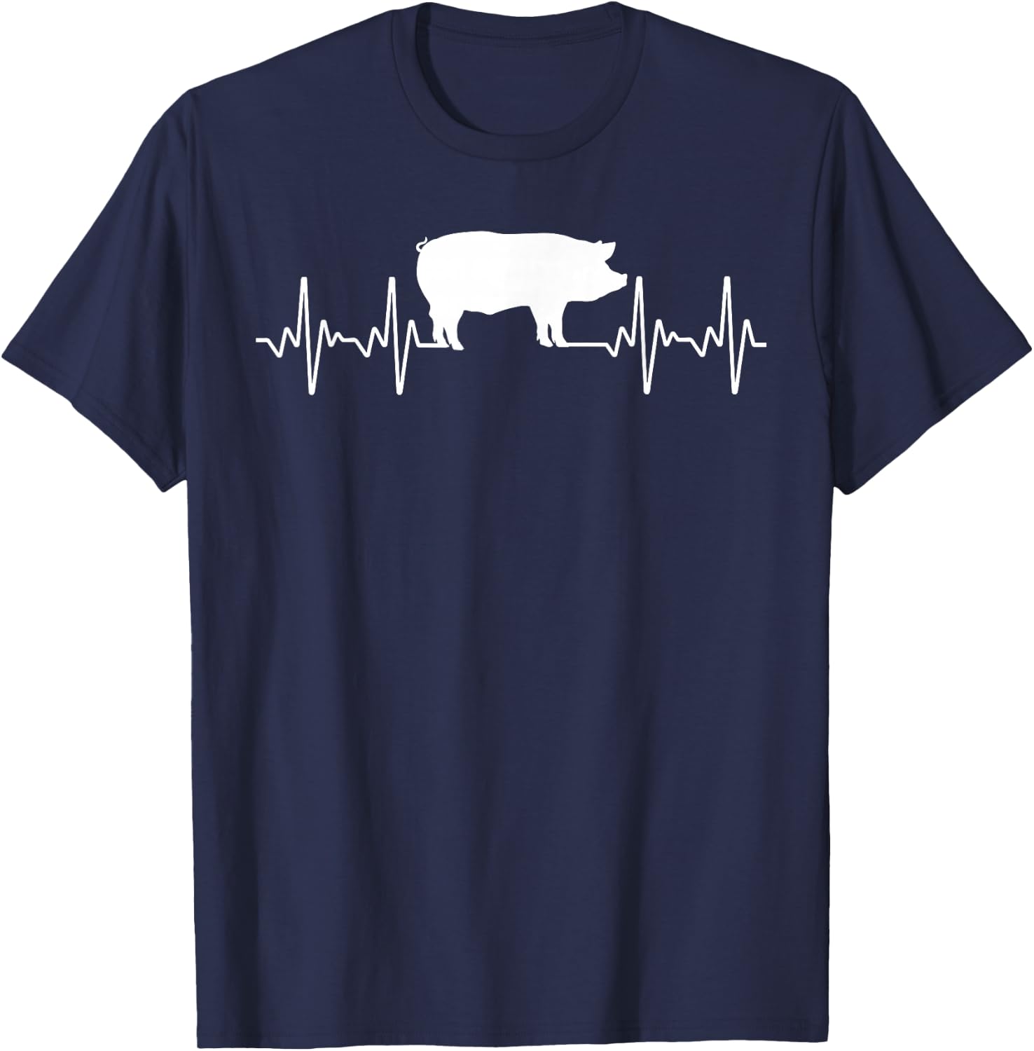 Cute Pig Design Women Kids Pig Farming Pig Lovers T-Shirt - T-Shirt | Navy