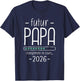 Future Dad 2026 - Humor Loading Baby Running T-Shirt - T-Shirt | Navy