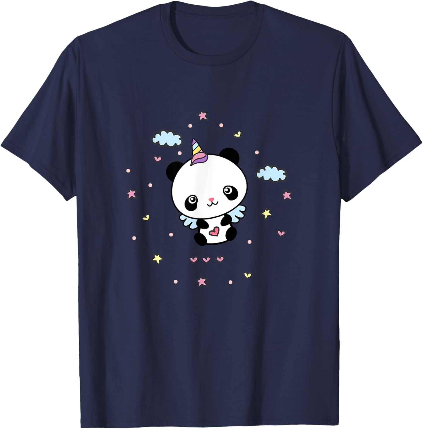 Pandicorn Unicorn Panda Pandacorn Unipanda T-Shirt - T-Shirt | Navy