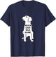 Never Ever Walk Alone Dog Walker Pet Owner Puppies Dog Lover T-Shirt - T-Shirt | Navy