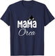 Cute Mama Orca For Mother's Day Design T-Shirt - T-Shirt | Navy