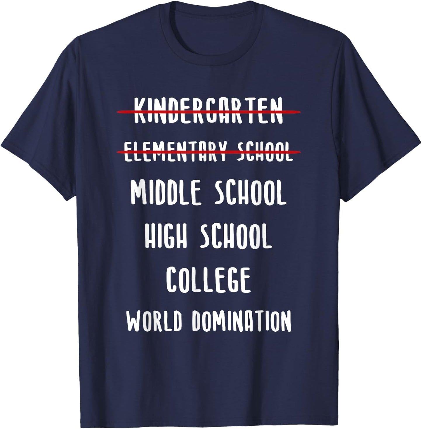 Middle School Graduation T-Shirt - T-Shirt | Navy