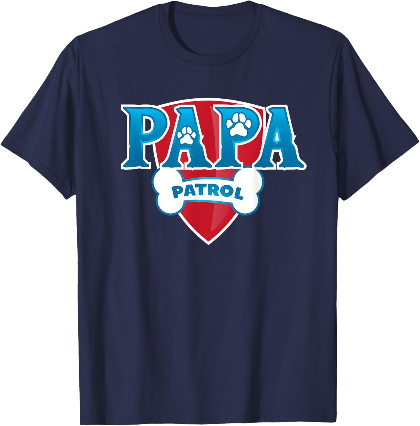 Papa Patrol , black, s T-Shirt - T-Shirt | Navy