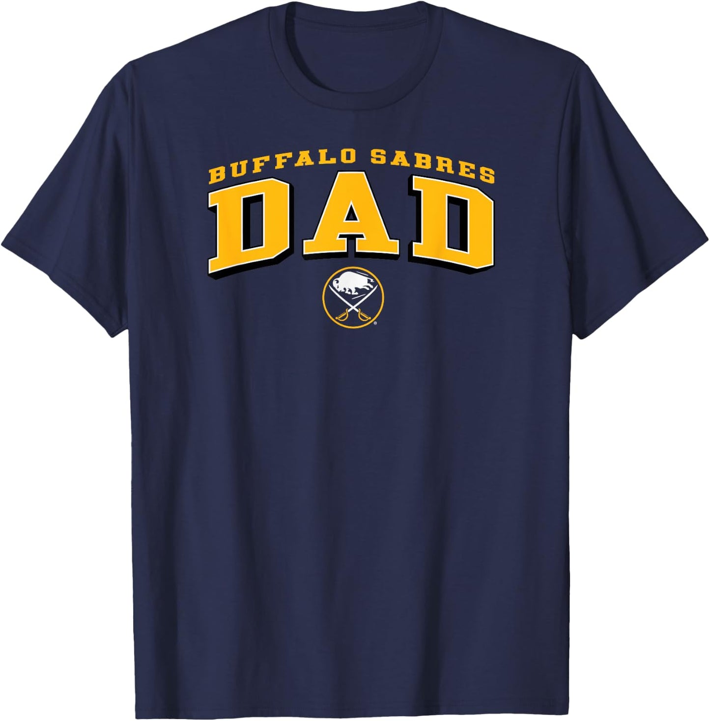 Buffalo Sabres Dad Arch Blue NHL Officially Licensed T-Shirt - T-Shirt | Navy