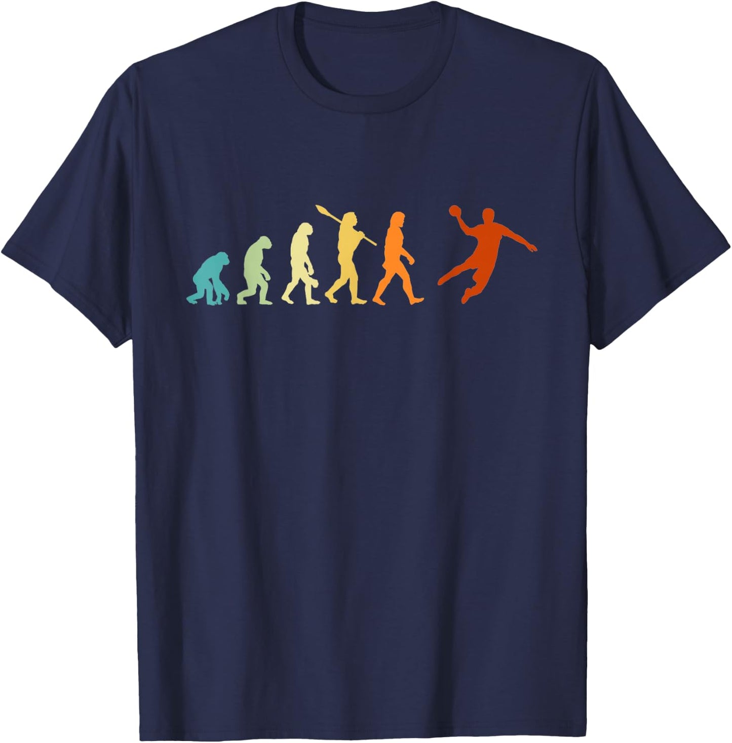 Handball Trikot Kinder Herren Junge Retro Handball Evolution T-Shirt - T-Shirt | Navy