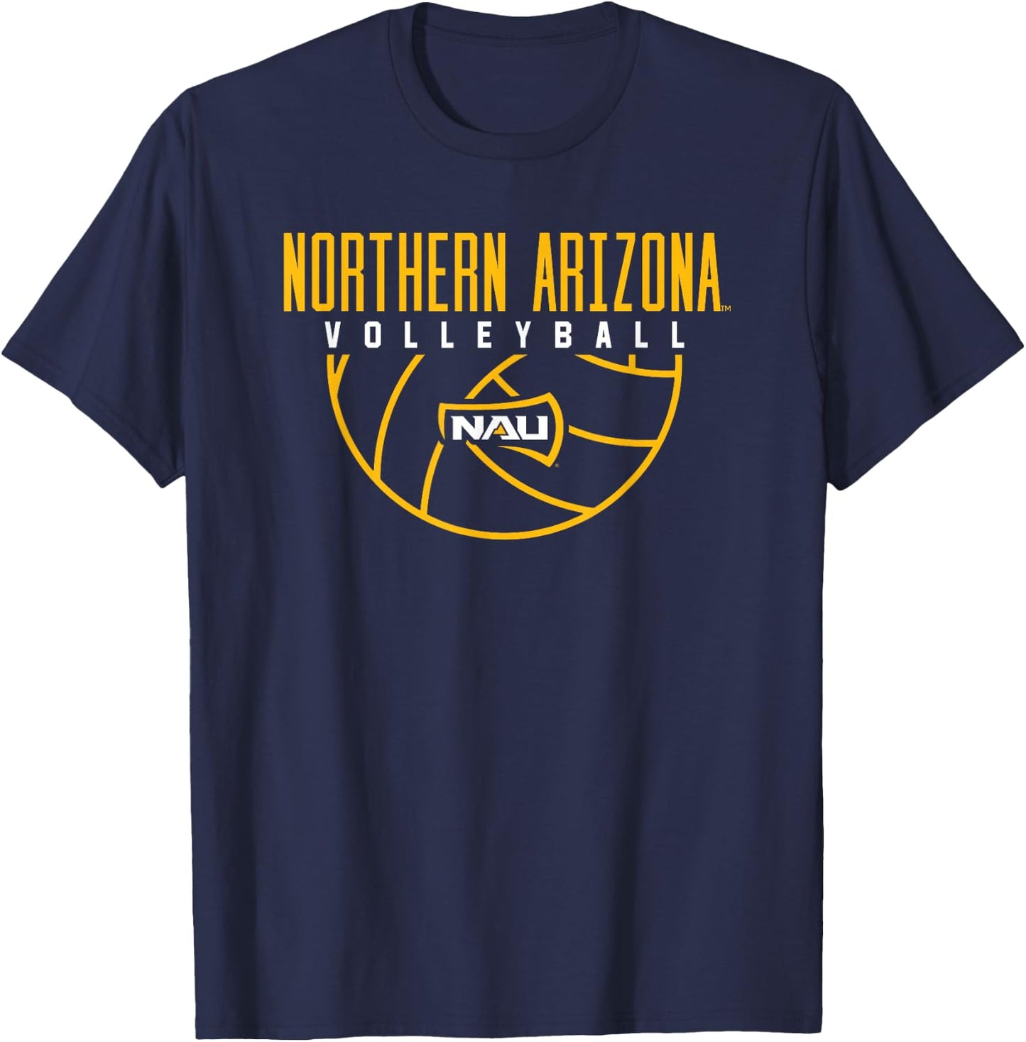 Northern Arizona NAU Lumberjacks Volleyball Arch T-Shirt - T-Shirt | Navy