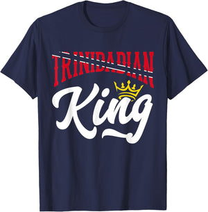 Trinidadian King Trinidad and Tobago Flag Trinidadian T-Shirt - T-Shirt | Navy
