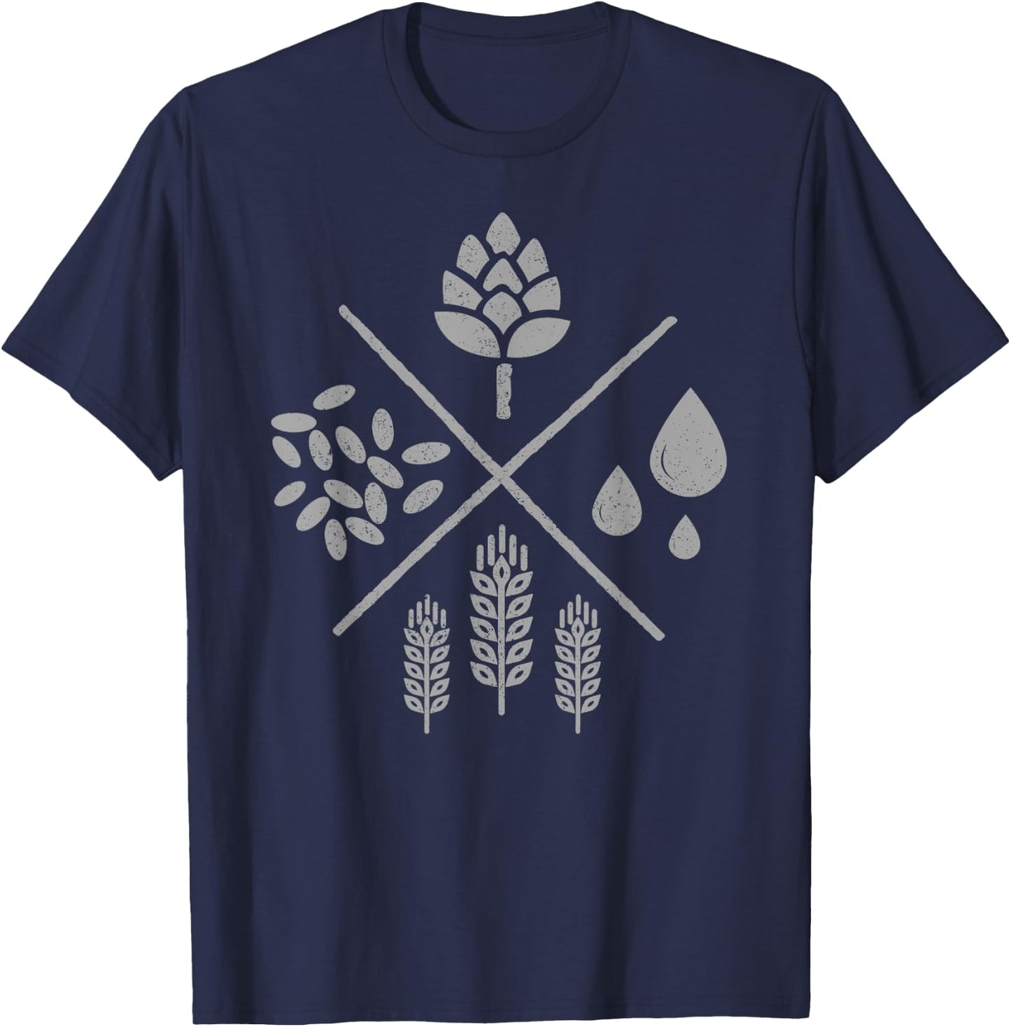 Beer Vintage Craft Beer Brewer Brewer Gift T-Shirt - T-Shirt | Navy