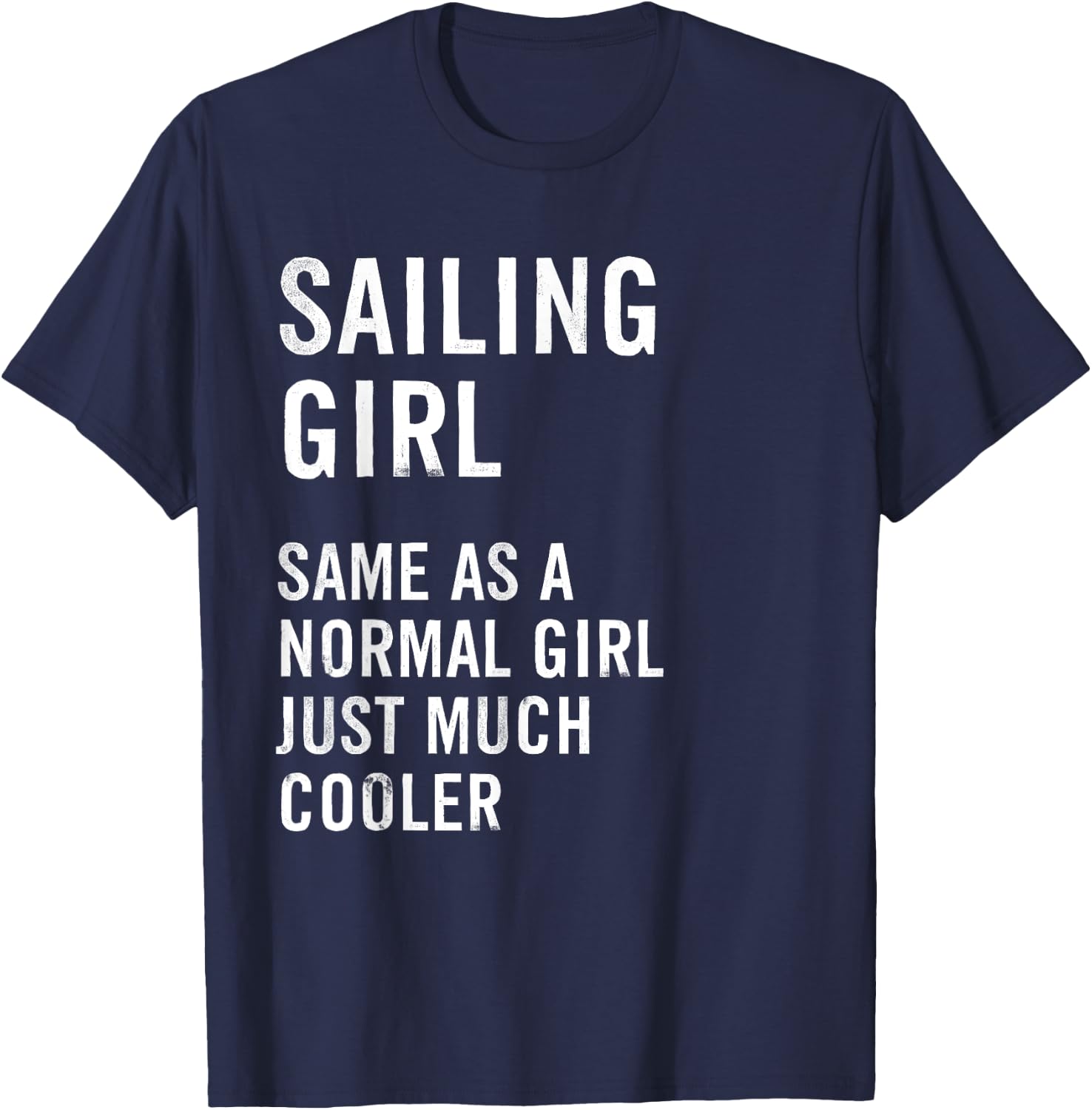 Sailing Girl Definition Funny T-Shirt - T-Shirt | Navy