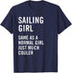 Sailing Girl Definition Funny T-Shirt - T-Shirt | Navy