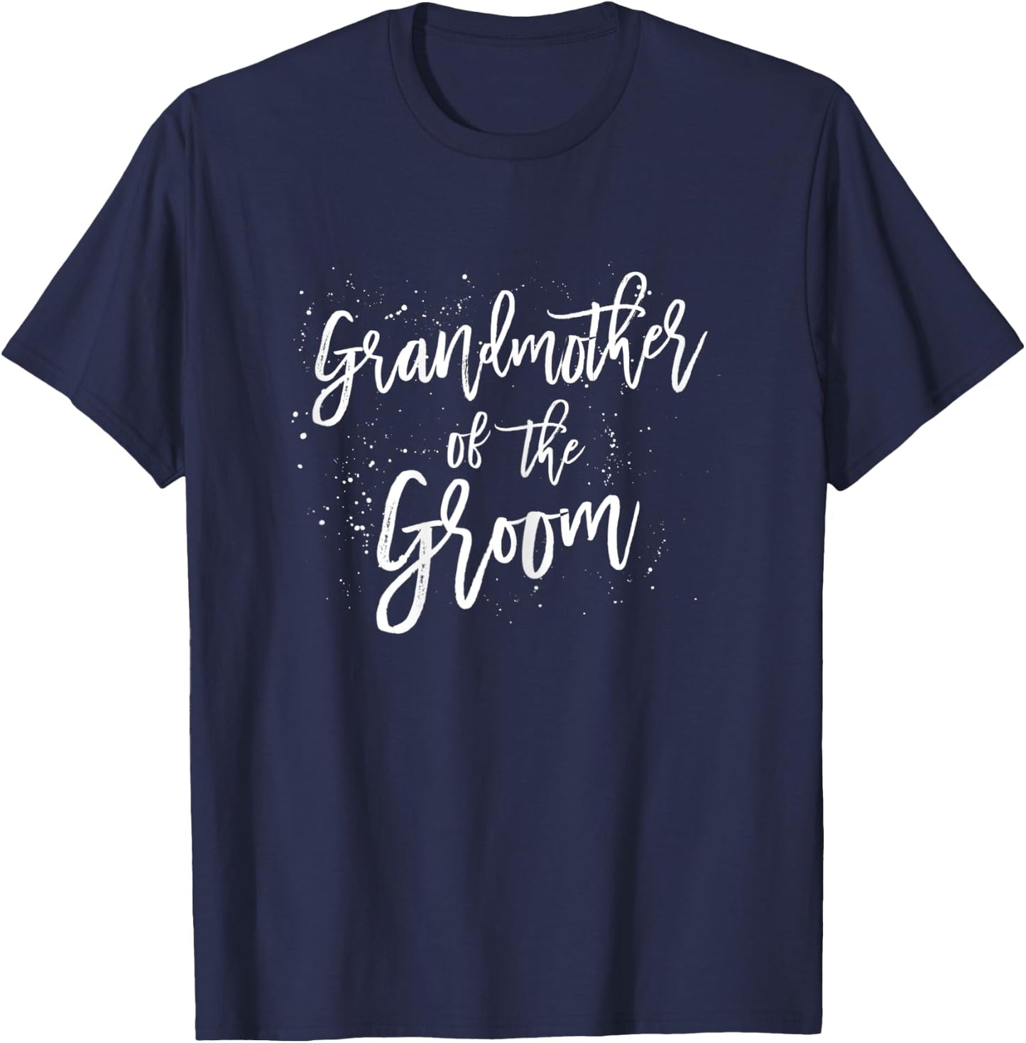Grandmother of the Groom Shirt Simple Cute Bridal Shower T-Shirt - T-Shirt | Navy