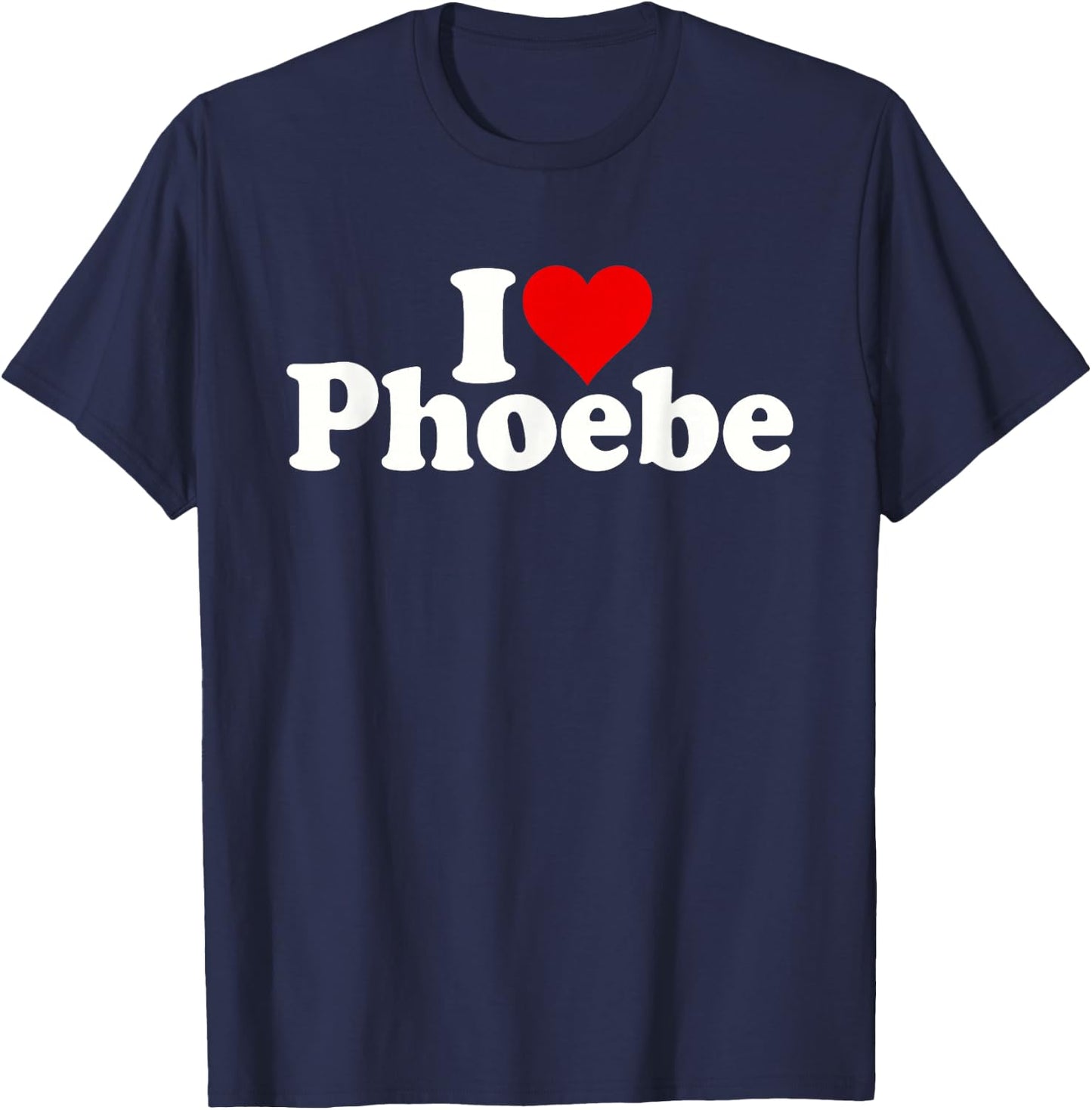 I Love Heart Phoebe T-Shirt - T-Shirt | Navy