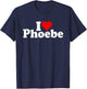 I Love Heart Phoebe T-Shirt - T-Shirt | Navy