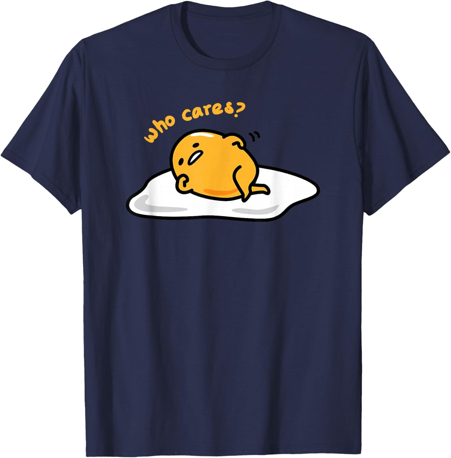 Gudetama "Who Cares" Shirt T-Shirt - T-Shirt | Navy