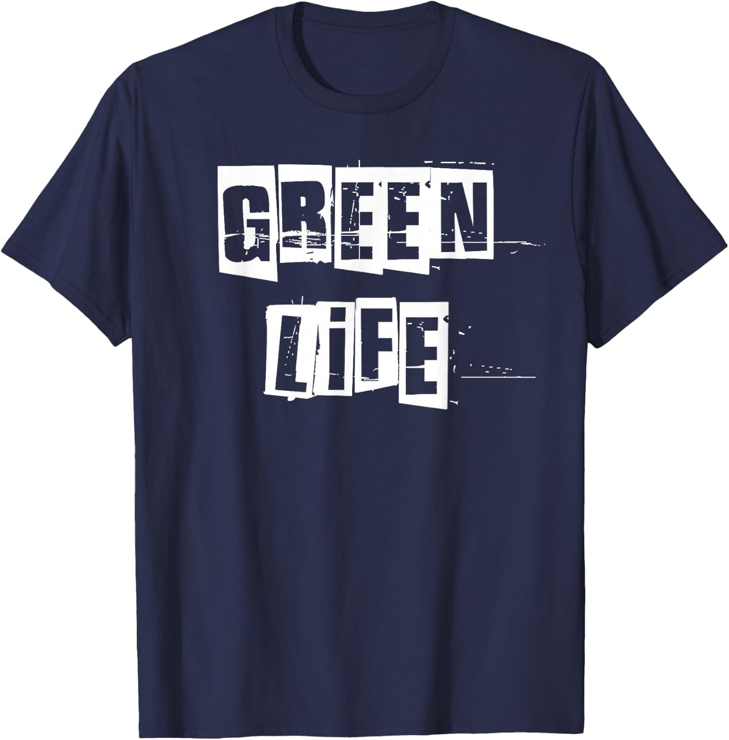 Grünes Leben T-Shirt - T-Shirt | Navy