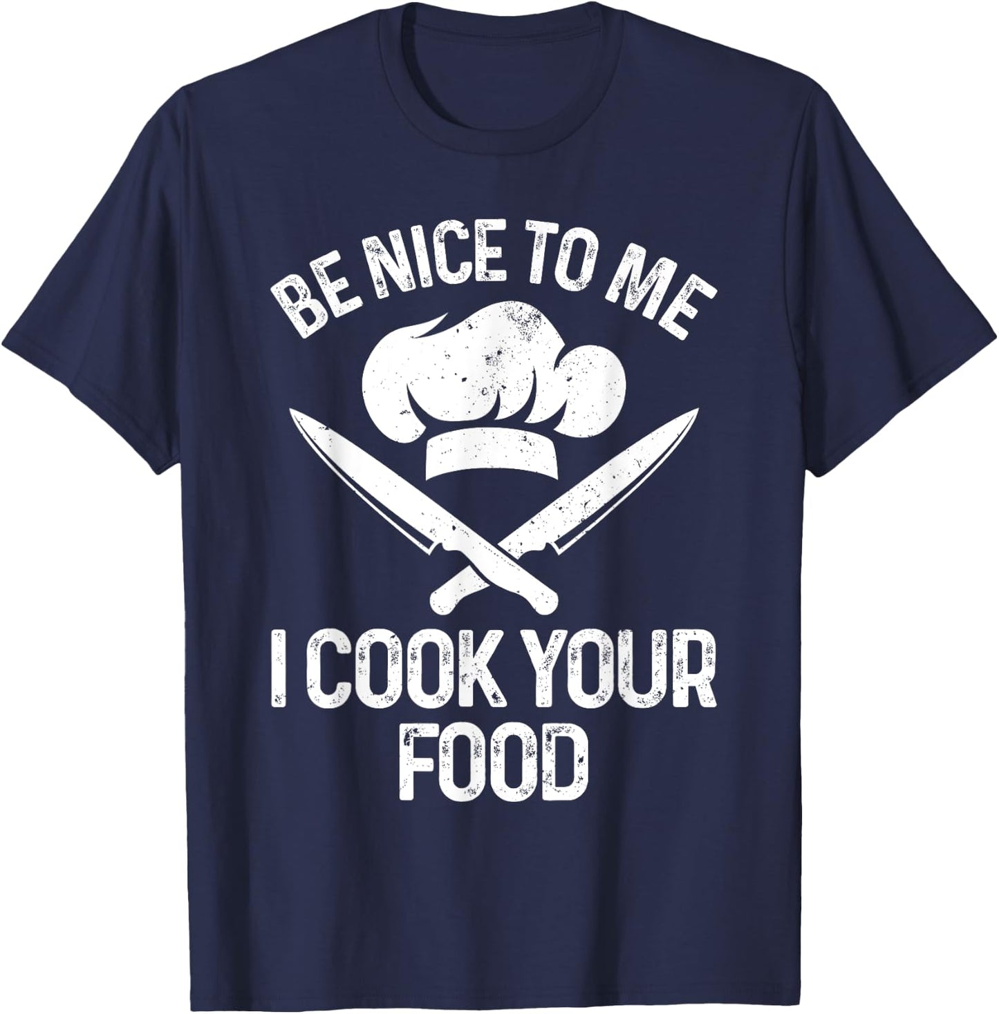 Funny Chef Design Women Cooking Culinary Cook Chef T-Shirt - T-Shirt | Navy