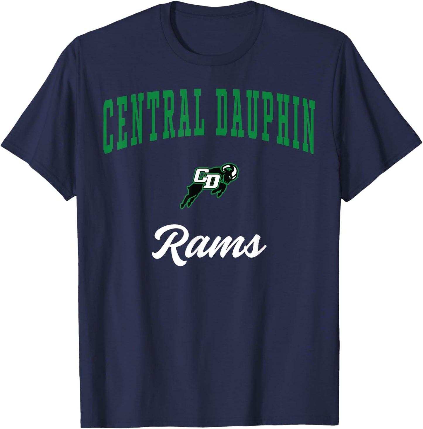 Central Dauphin High School Rams T-Shirt - T-Shirt | Navy