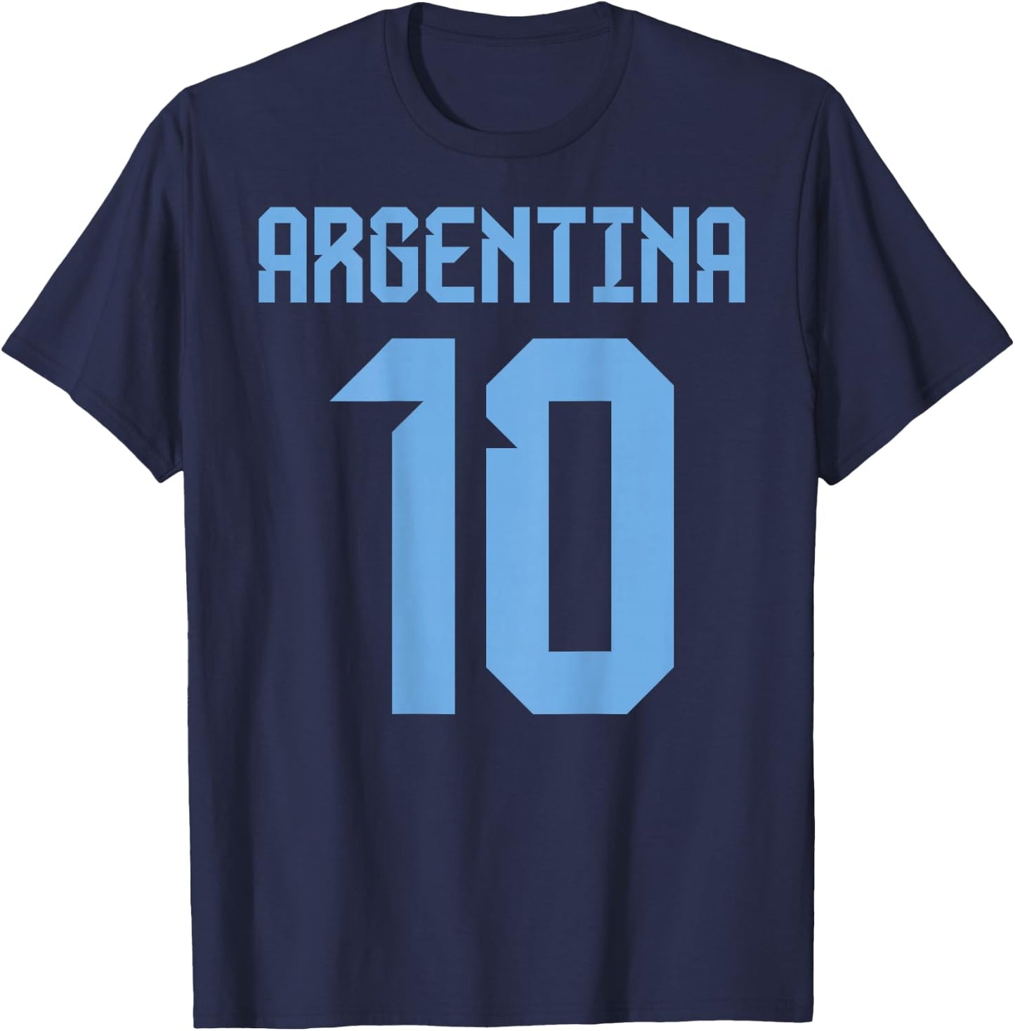 Argentina Argentinian national flag Soccer Jersey Football T-Shirt - T-Shirt | Navy