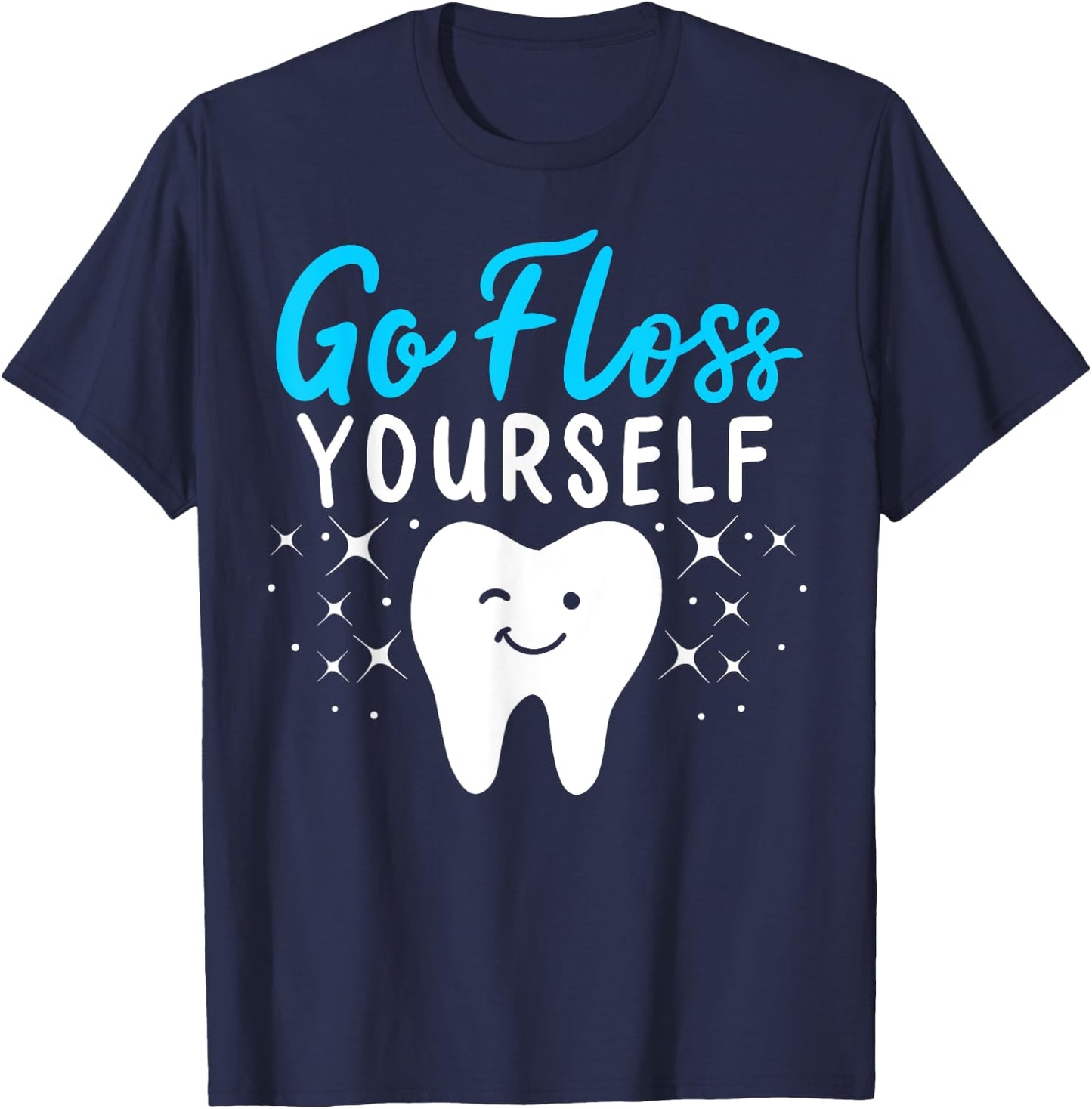 Dental Assistant Hygienist Dentist Tooth Gift T-Shirt - T-Shirt | Navy