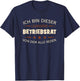 with German Text "Ich Bin Dieser Legendäre Betriebsrat" [German, black T-Shirt - T-Shirt | Navy