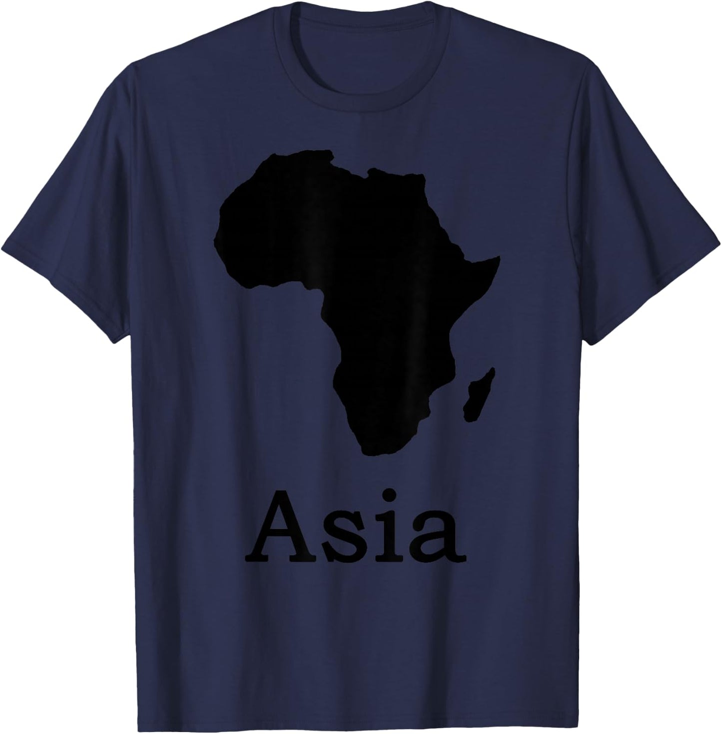 Lustiges Afrika Asia T-Shirt - T-Shirt | Navy