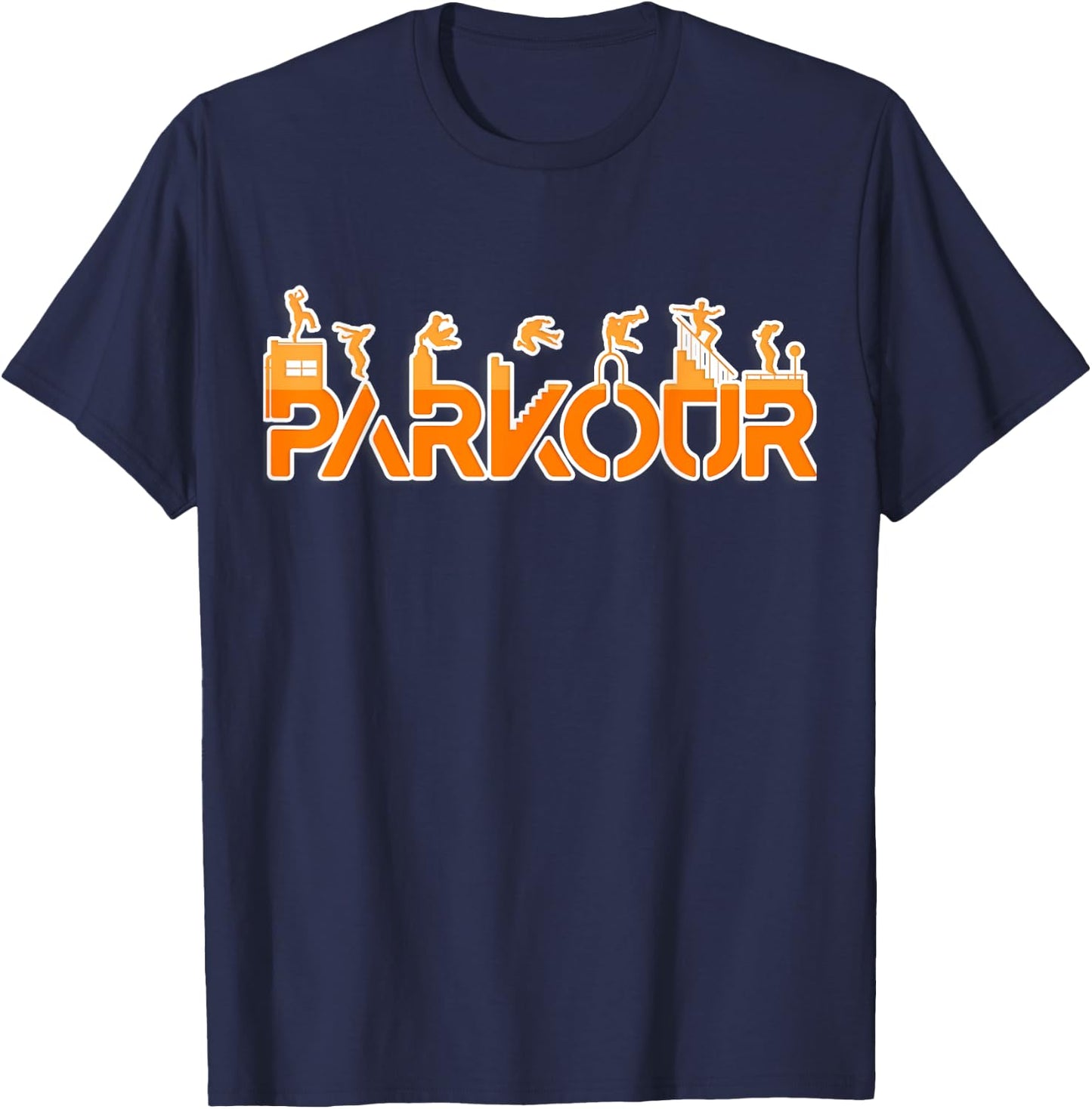 Freerunning Shirt for Parkour Runner | Parkour T-Shirt - T-Shirt | Navy