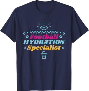 Football Hydration Specialist, Hydration Specialist Waterboy T-Shirt - T-Shirt | Navy