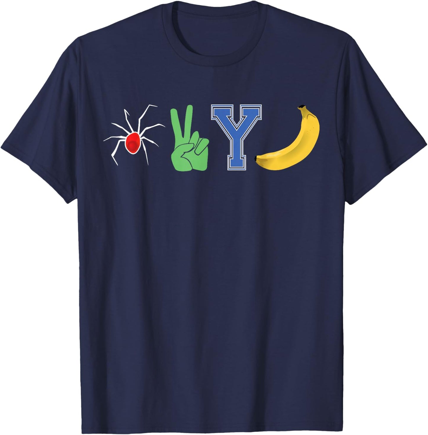 Spider 2 Y Banana Football Playing Strategy Game Plan T-Shirt - T-Shirt | Navy