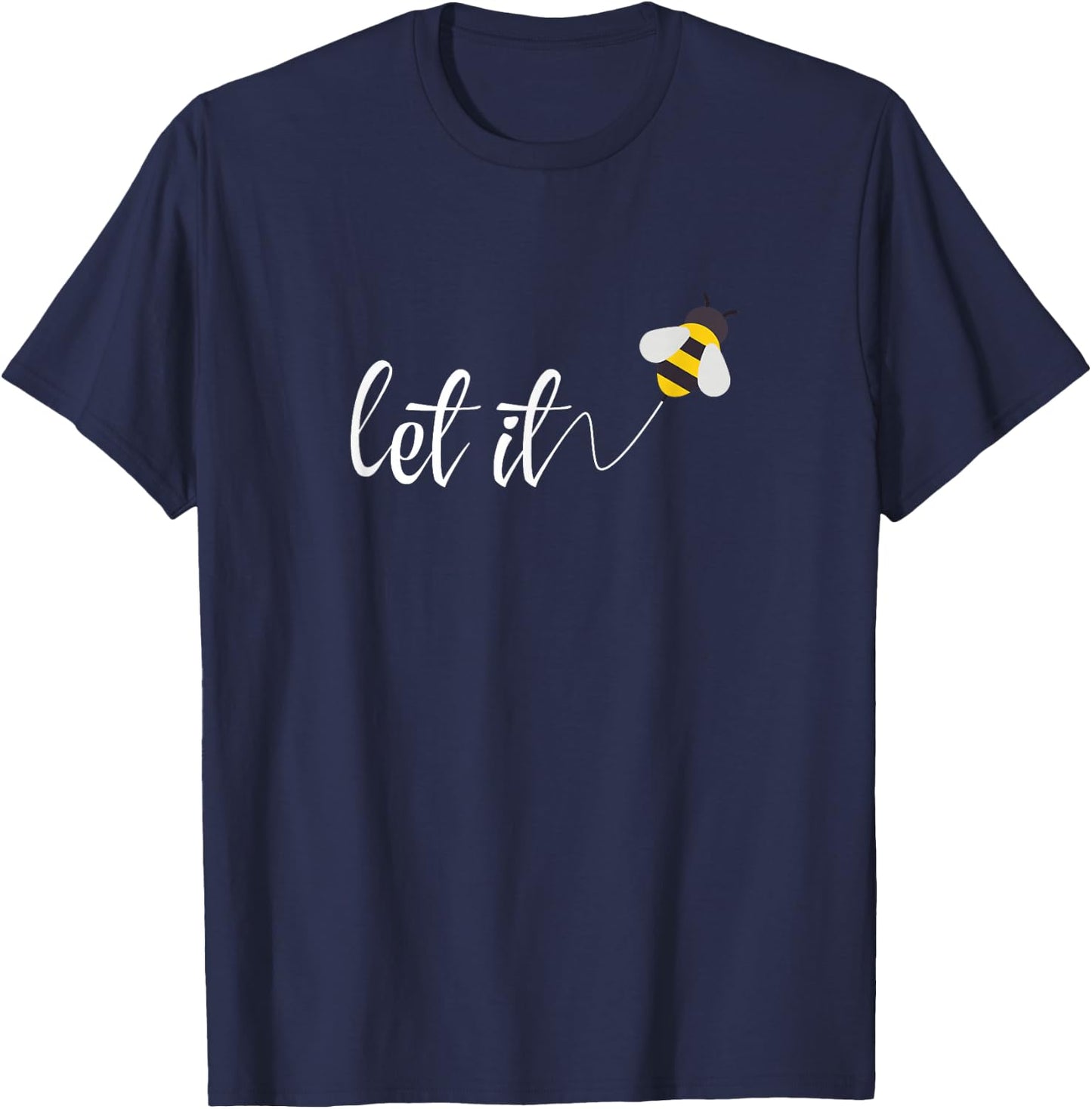 Let it Bee Be Kind Honey Beekeeper T-Shirt - T-Shirt | Navy